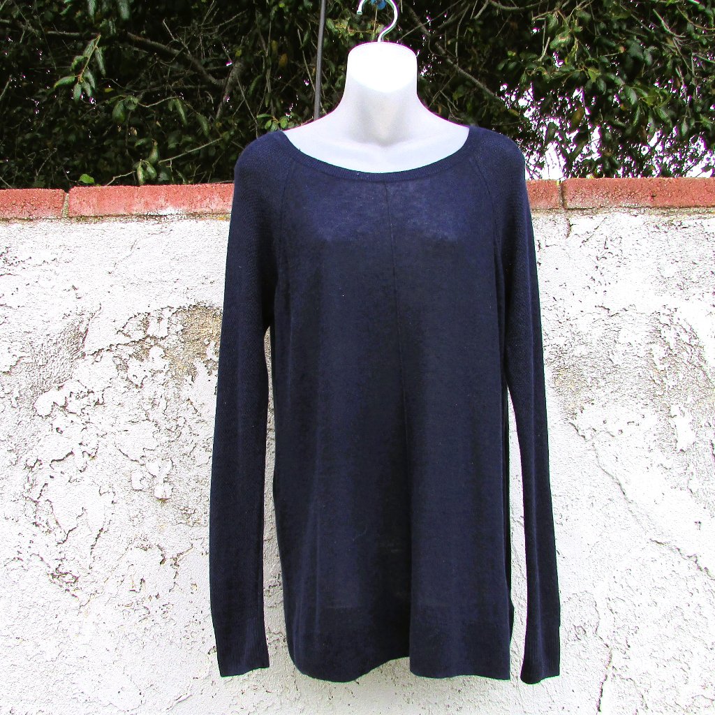 Gap Navy Linen Blend Sweater M